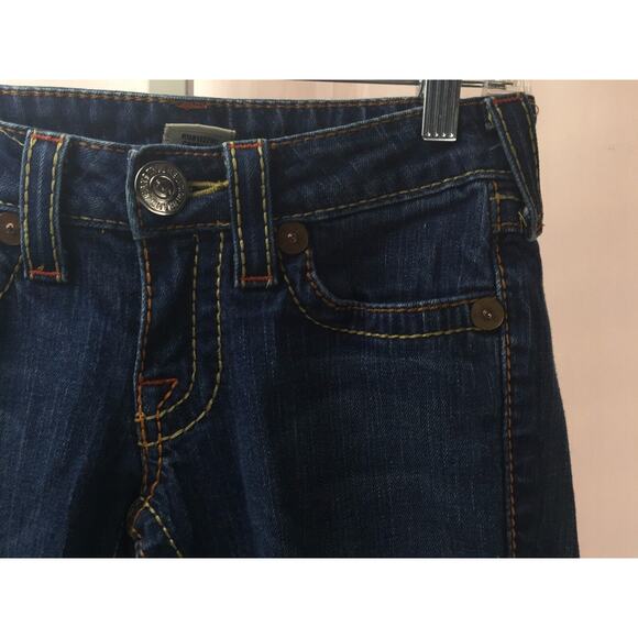 Womens TRUE RELIGION Joey Big T Boot Cut Jeans Sz 26 - Picture 2 of 6